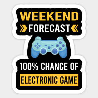 Weekend Forecast Electronic Game Games Sticker